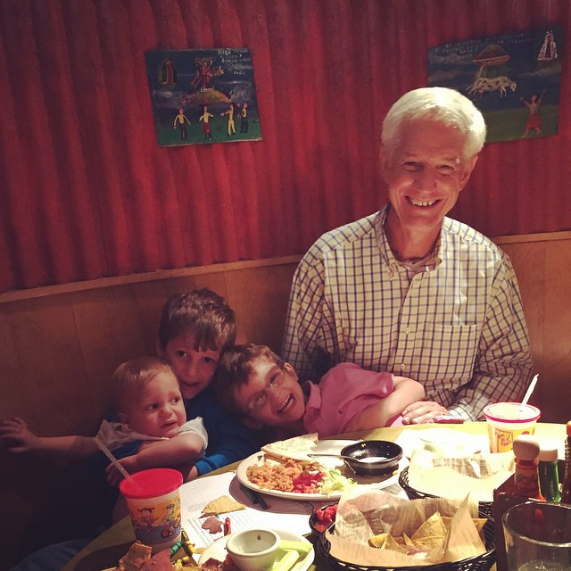 Mexican birthday lunch with Grampy!
