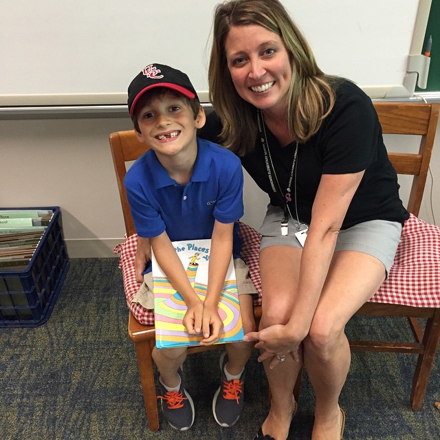 Collin's fabulous first grade teacher, Mrs. Zinn