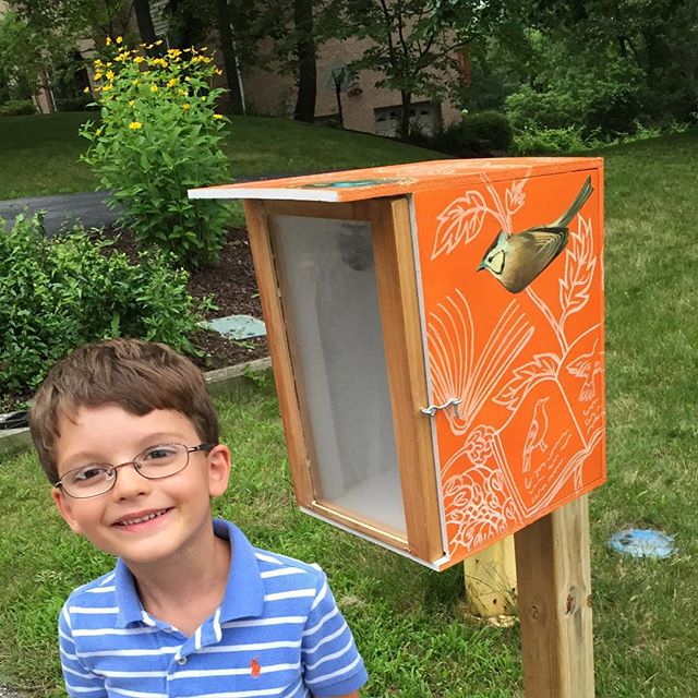 Our Little Free Library is up!