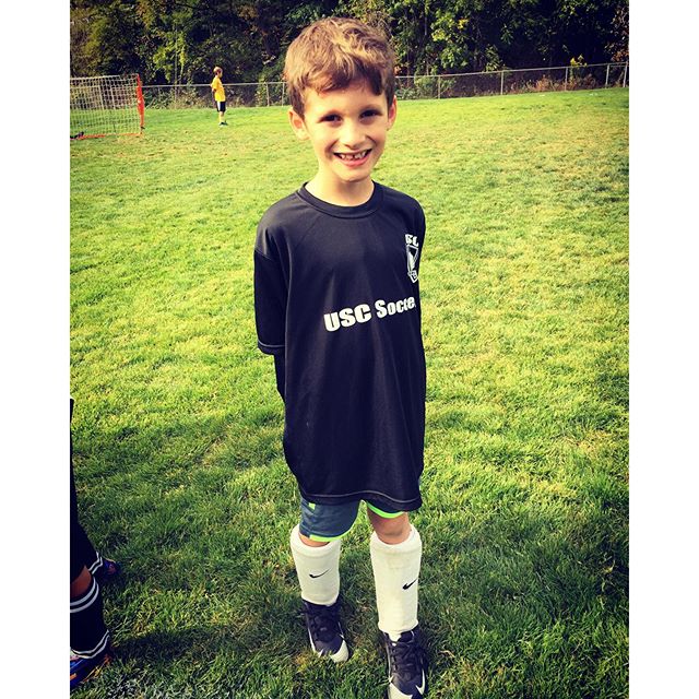 Collin scored his first game goal!
