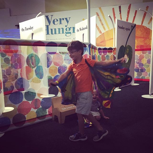 So much fun at the Eric Carle exhibit at the Children's Museum.