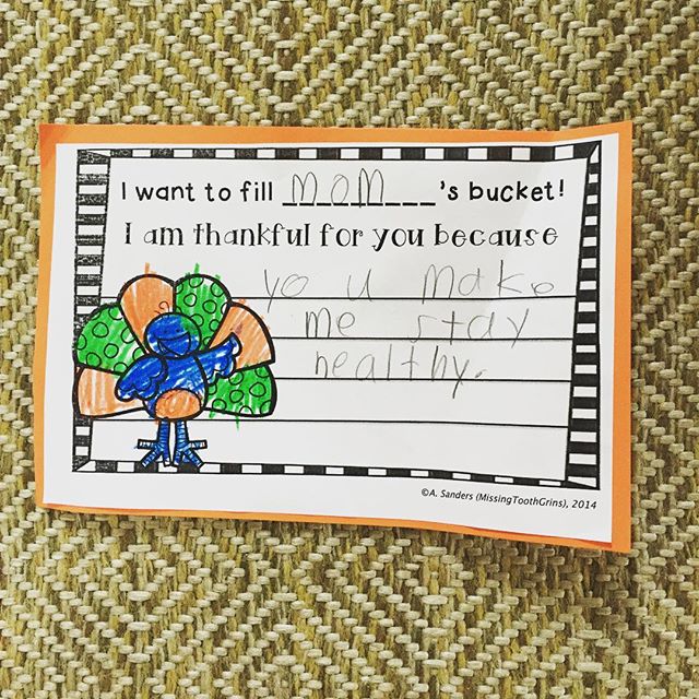 Another sweet note about being healthy from my biggest. He told me he is so glad I make him eat healthy because the kids that have junk food for lunch are always getting sick.