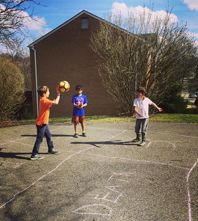 Hmm, not how I remember playing four square.
