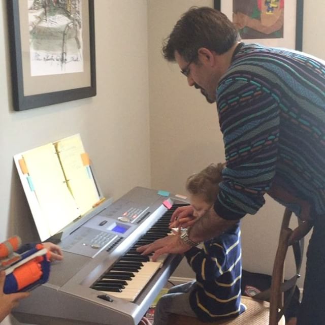 Mr.Z, the most patient piano teacher, always squeezes in five minutes of fun for his youngest student.