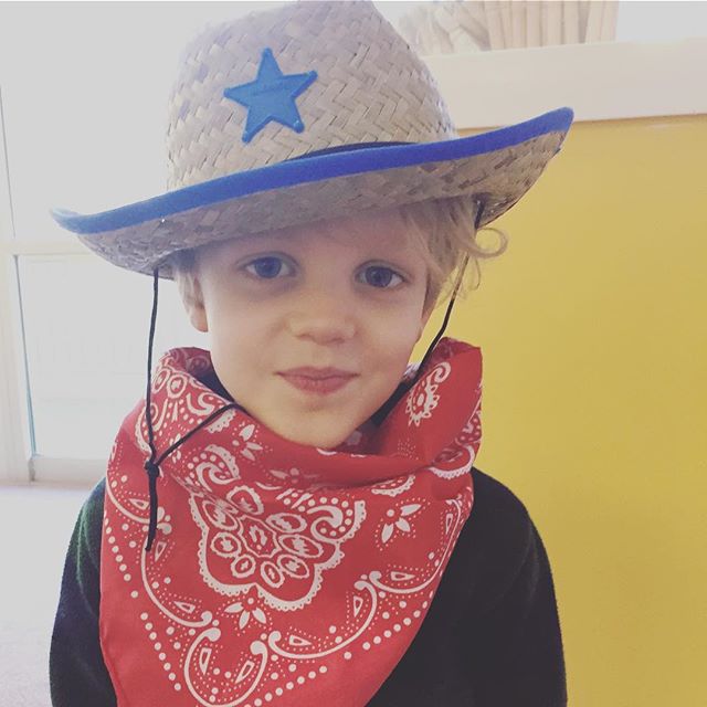 Cowboy Rainey at music class today