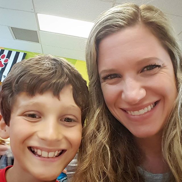 Last lunch with this fourth grader!