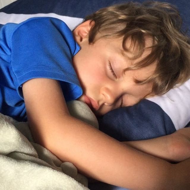 Rainey put himself down for nap after his first day of three hour Montessori camp