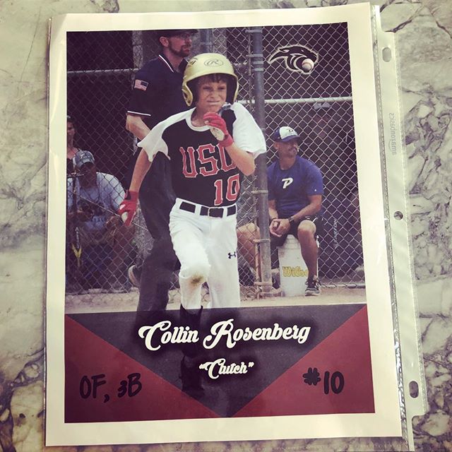 baseball card from the most amazing coach, Coach Wilson