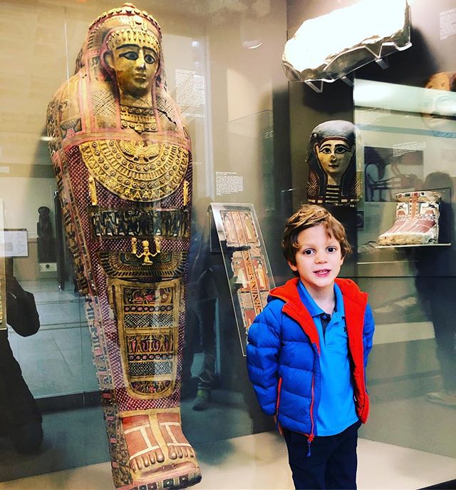 Rainey loved studying Ancient Egypt at school, so a trip to the museum was called for to celebrate his enthusiasm.