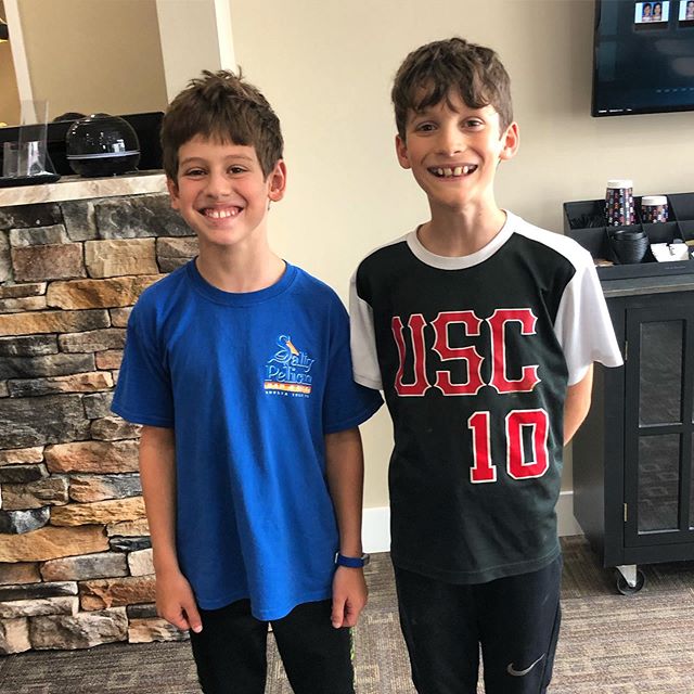 Orthodontist on the same day as his best bud...before
